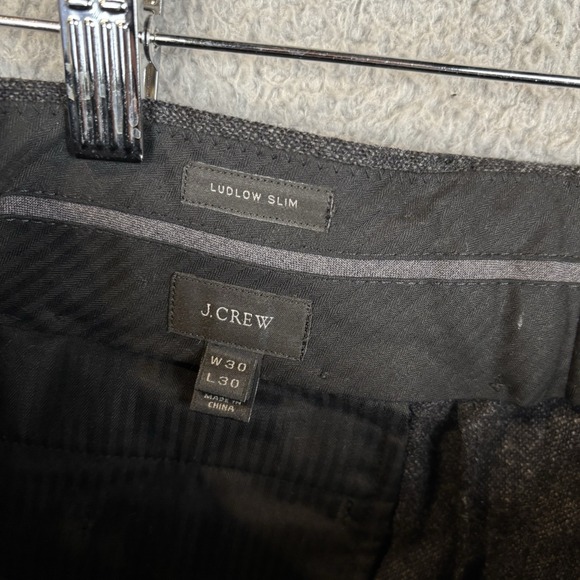 J. CREW Ludlow Moon Grey Tweed Men's Formal Work Suit Jacket 36R & Pants 31 X 32 - Picture 16 of 16
